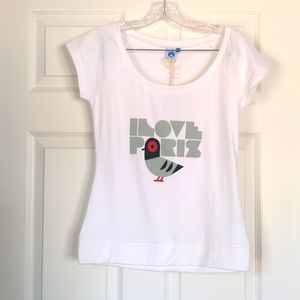 Unique I love Paris shirt (NWT)